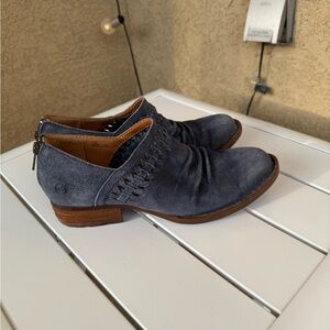 Born denim blue Suede Ankle Boots size 6.5M